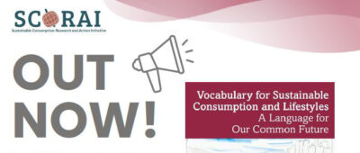SCORAI: Out Now! Vocabulary for Sustainable Consumption and Lifestyles
